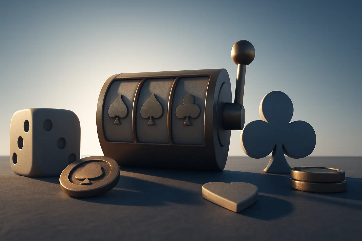 Render tridimensional de formas inventadas, en los colores de la publicación; acompaña a «Juegos»